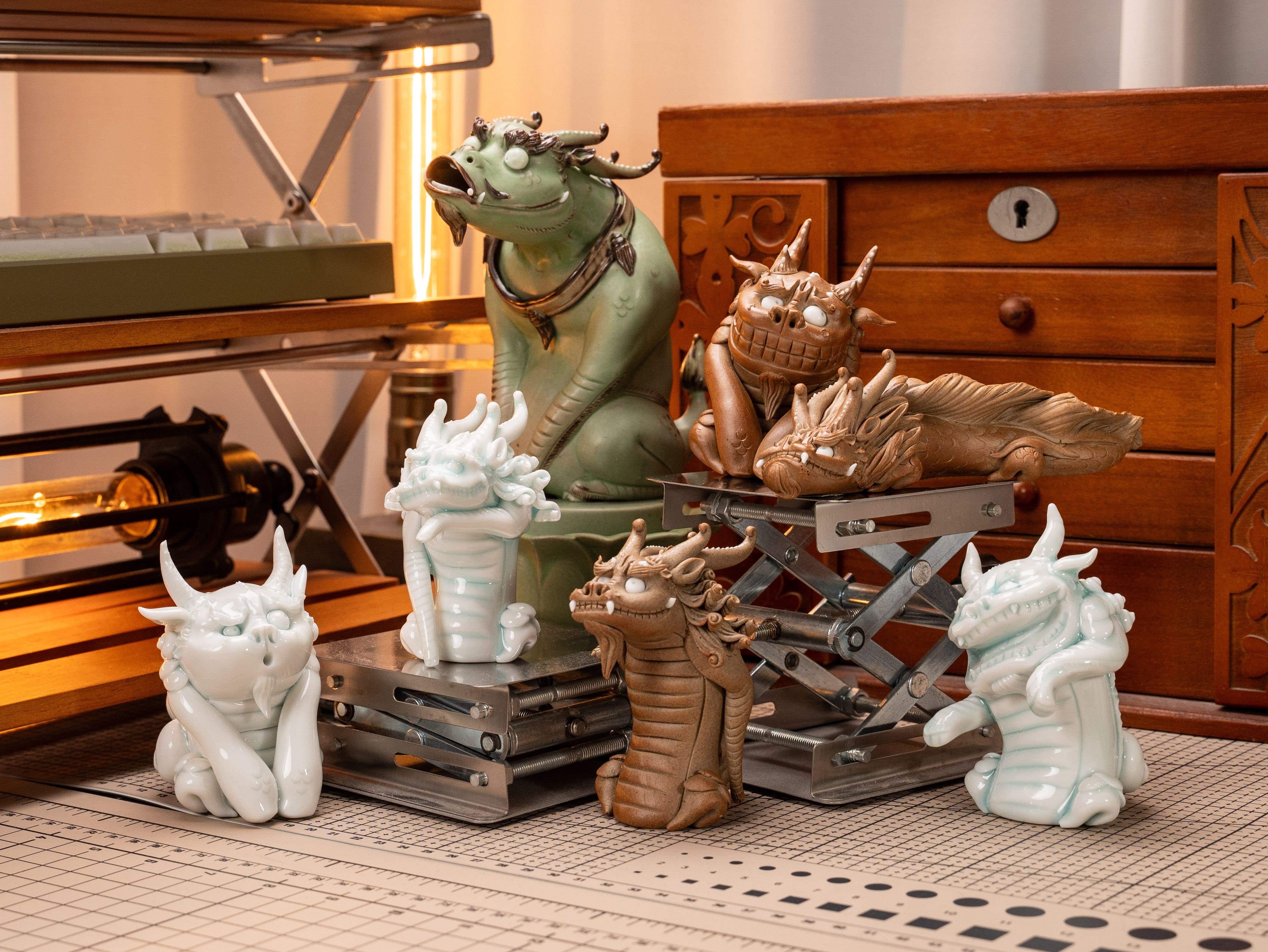 The Nine Sons of the Dragon Figurine