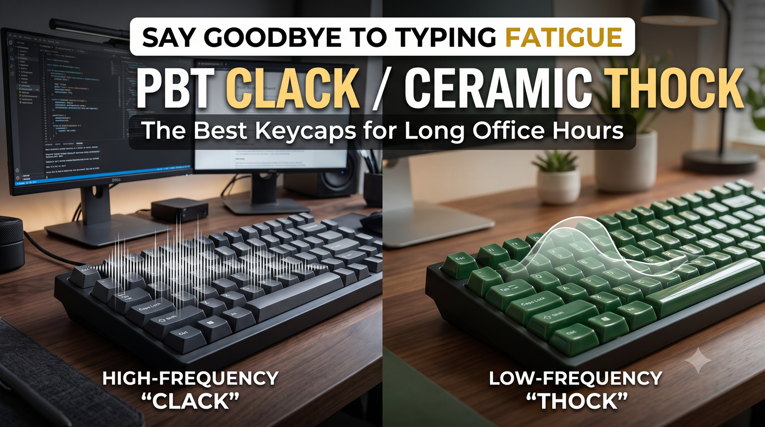 Why PBT Keycaps Cause Hearing Fatigue—And Why Ceramic Keycaps Are Better for Long Office Hours