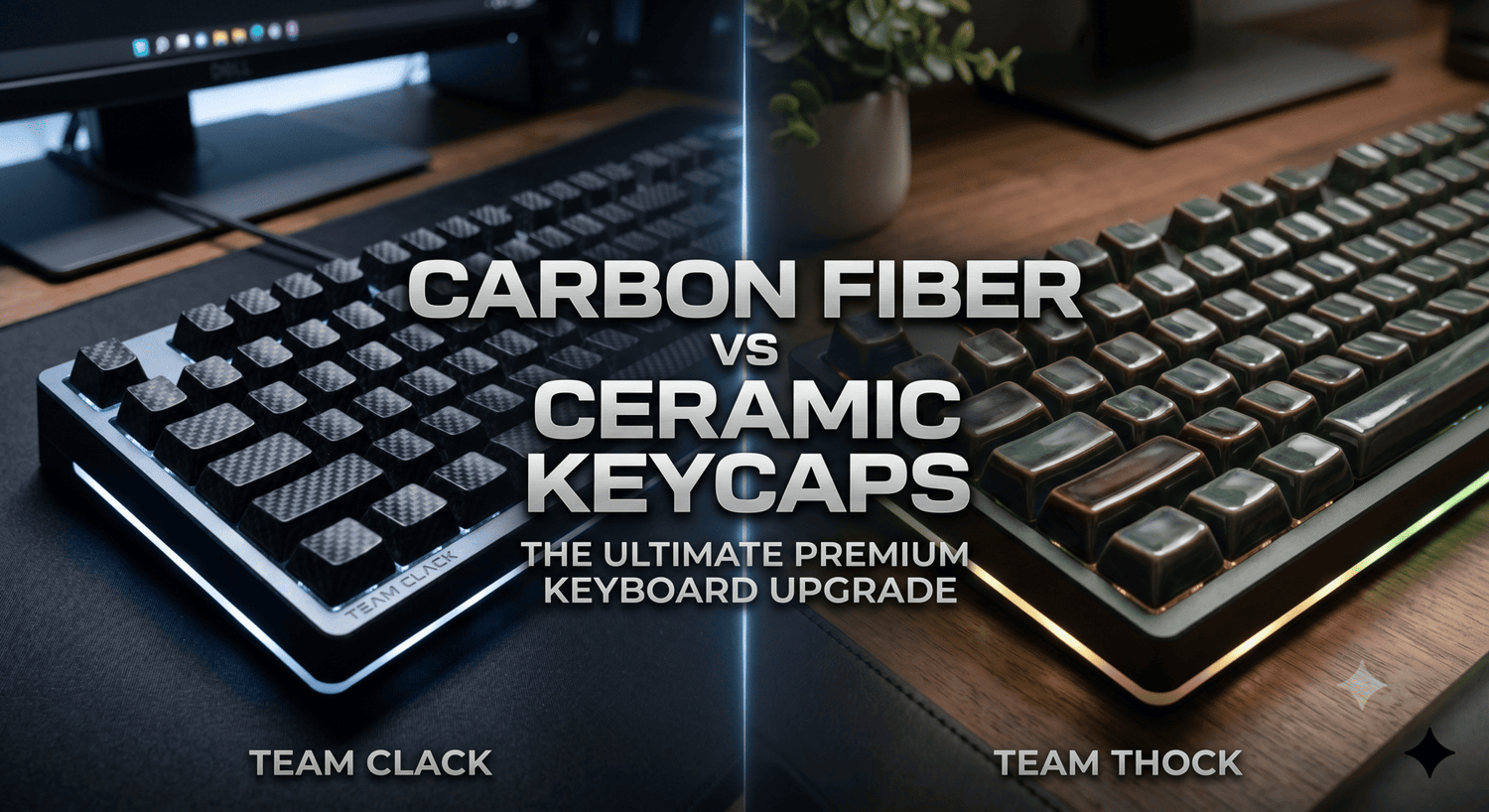 Carbon Fiber Keycaps vs. Ceramic Keycaps: The Ultimate Premium Mechanical Keyboard Upgrade