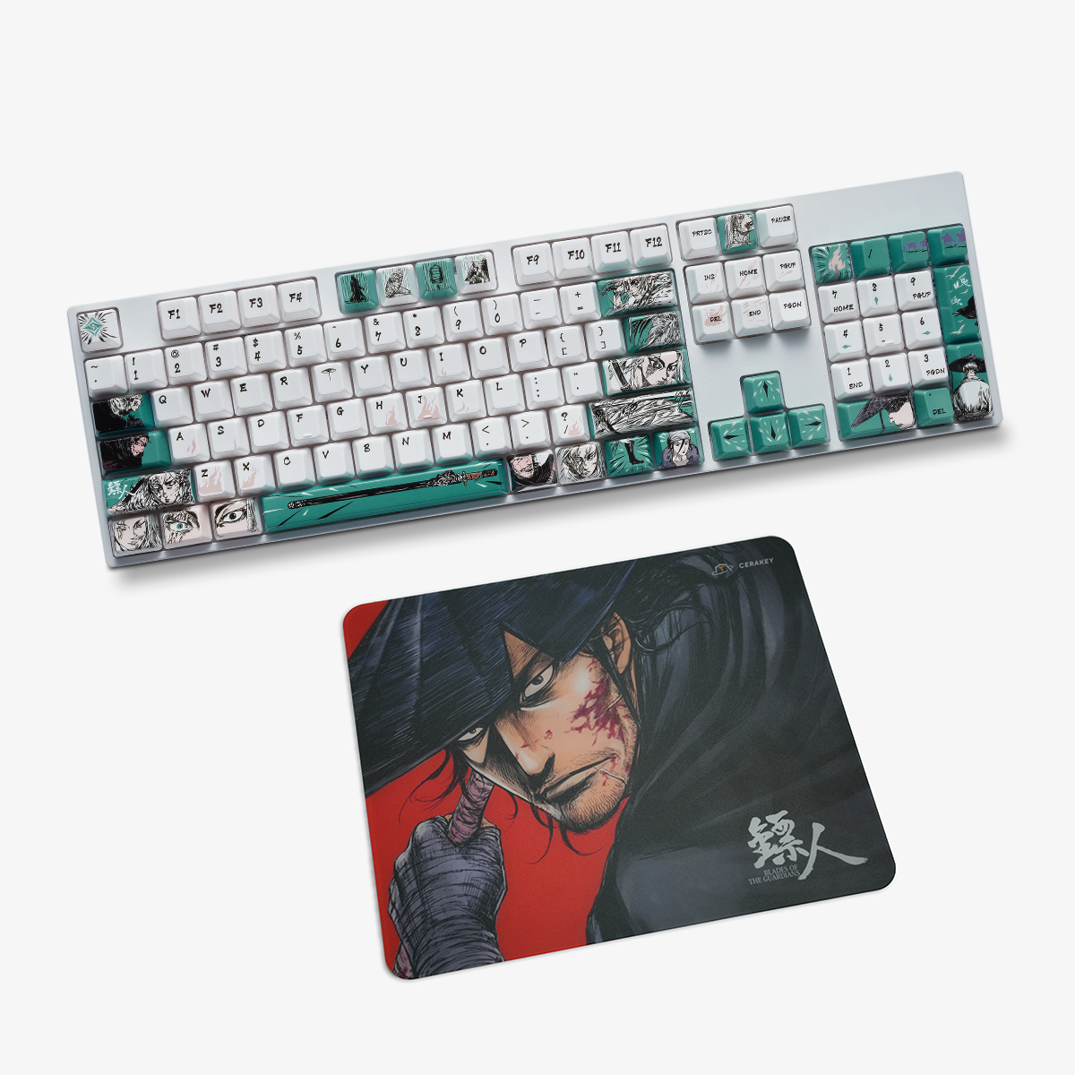 Blades of the Guardians Ceramic Keycap & Glass Mousepad Bundle