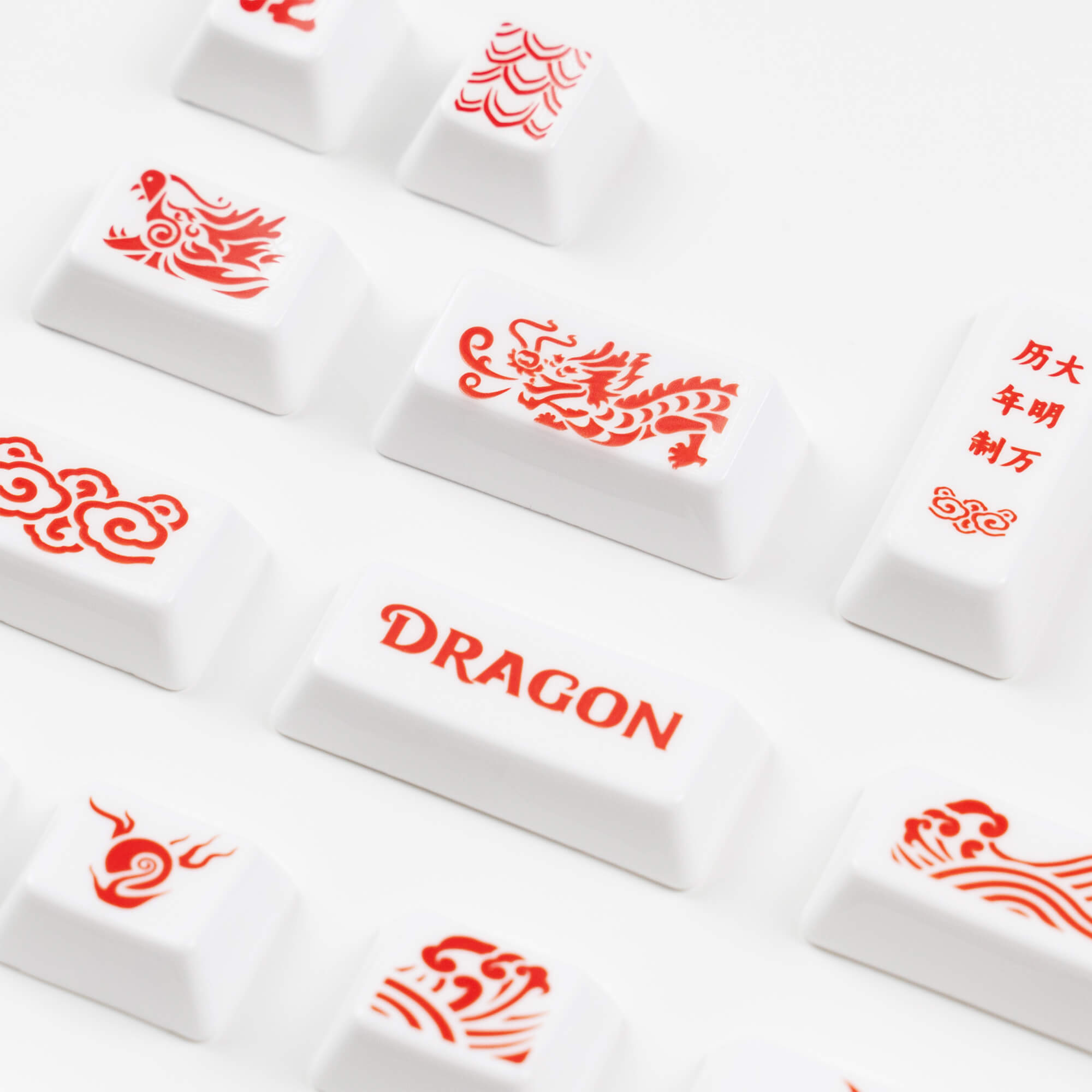 Dragon Novelty Ceramic Keycap Set