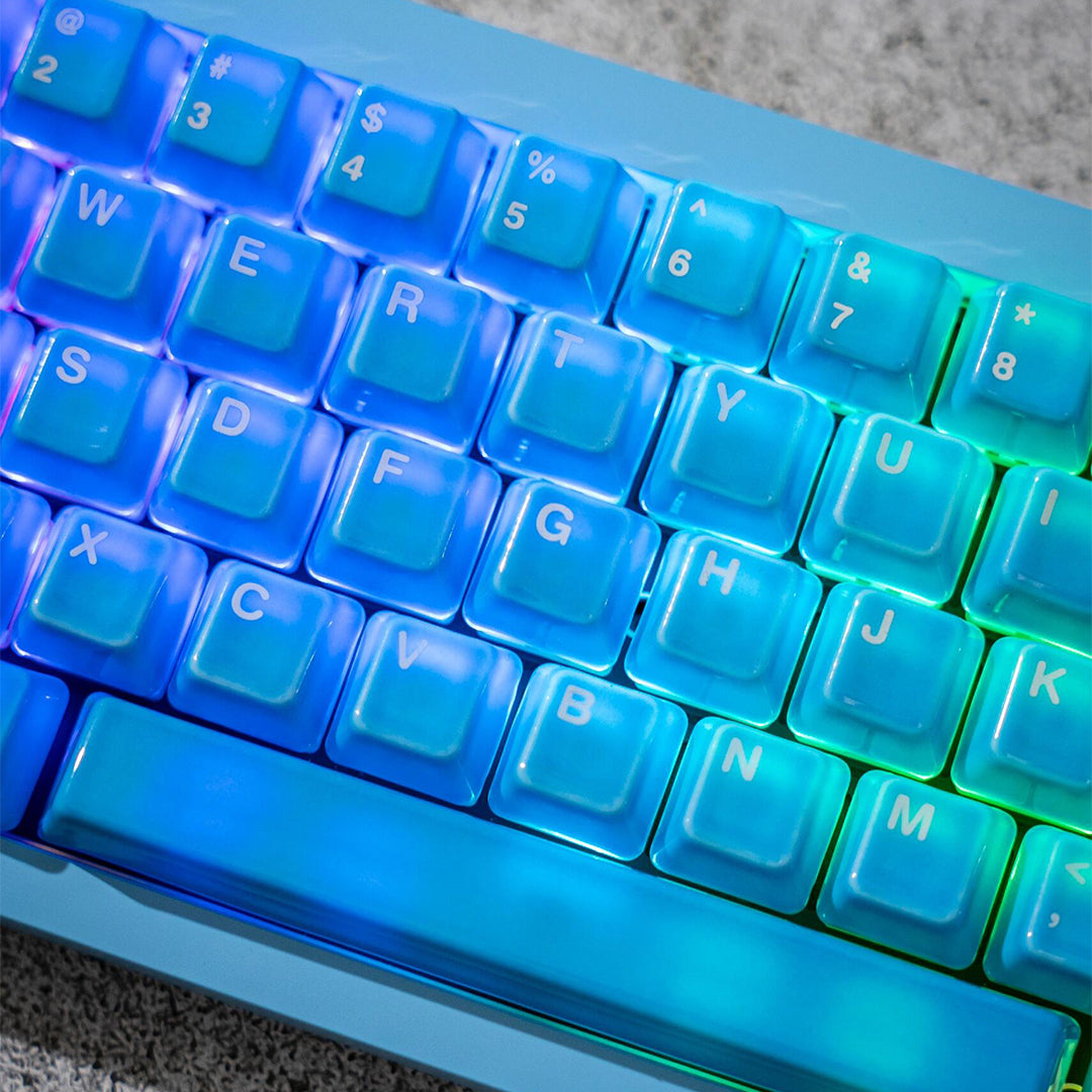 Ceramic Keycap Full Set V2-Water Blue