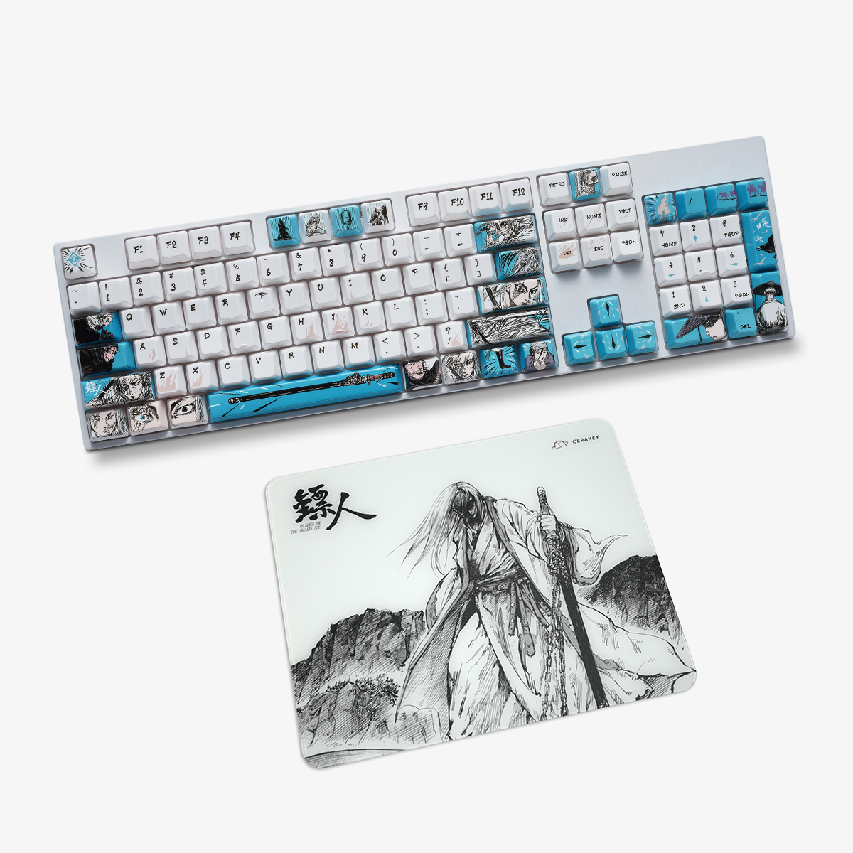 Blades of the Guardians Ceramic Keycap & Glass Mousepad Bundle