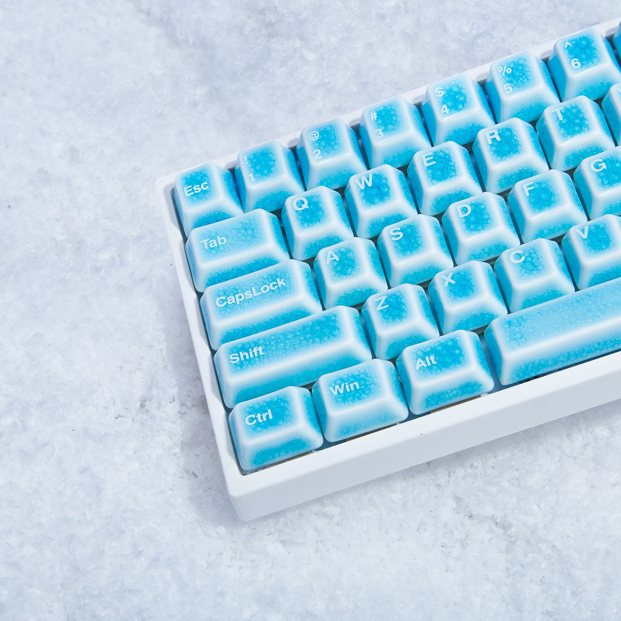 Keramik Keycap Full Set-Blue Crazed