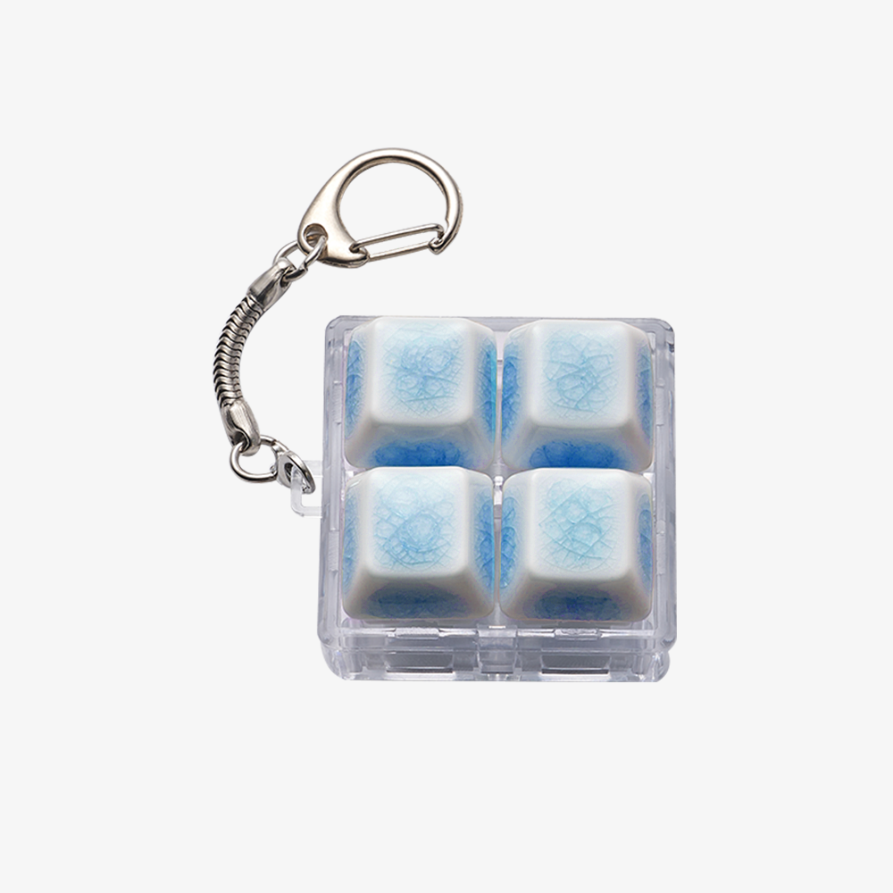 Keychain with Ceramic Keycaps