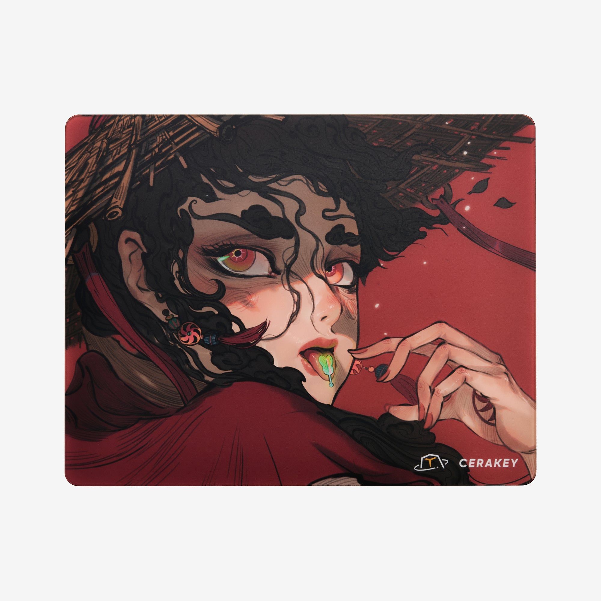 Cerakey X San Yan: Artistic Glass Mousepad