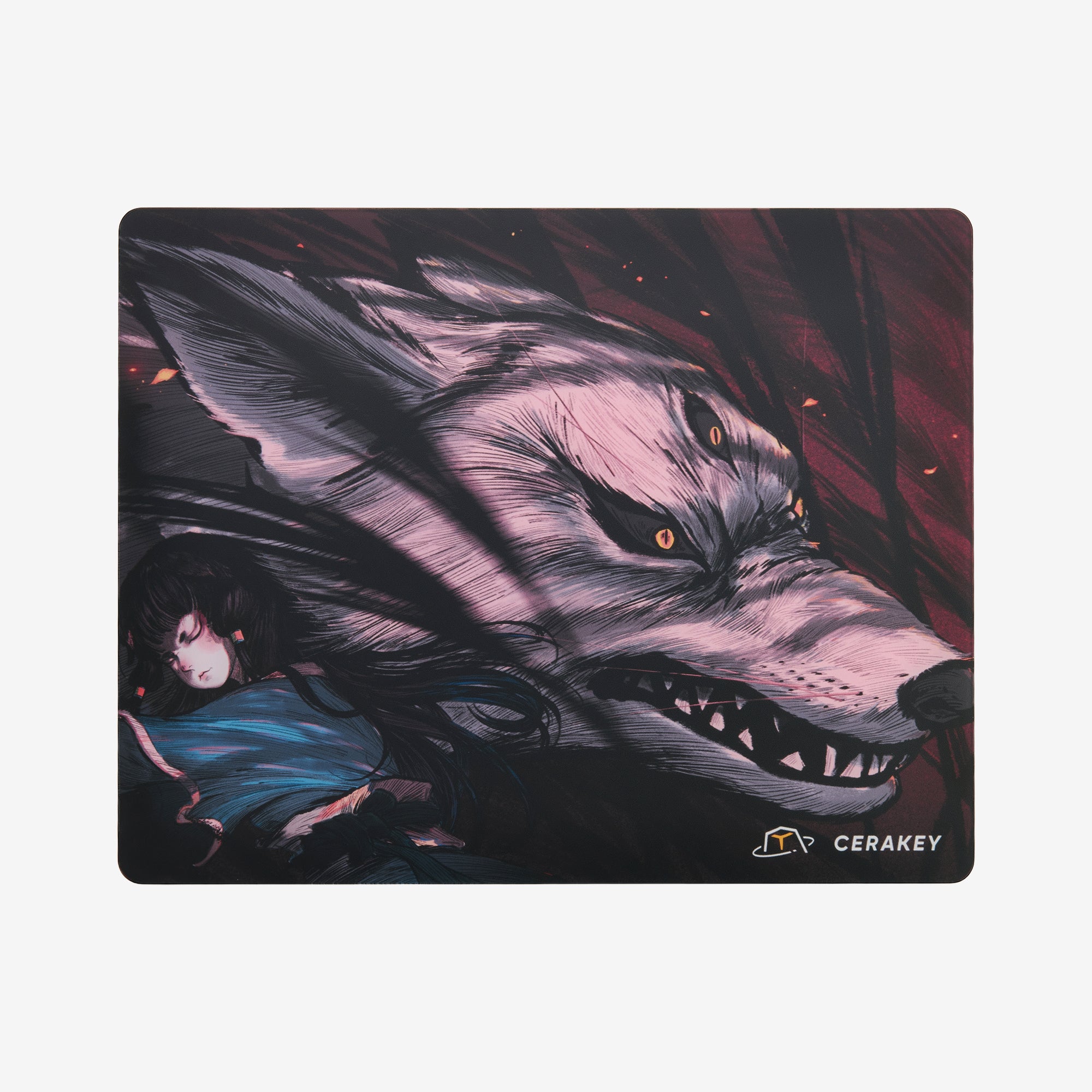 Cerakey X San Yan: Artistic Glass Mousepad