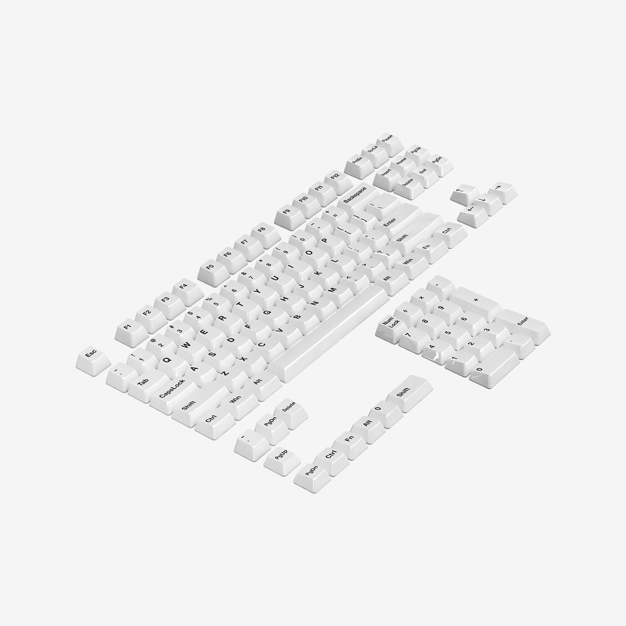 Ceramic Keycap Full Set V2-White