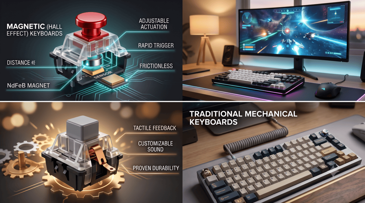 Magnetic vs. Mechanical Keyboards: Which Is Best for Gaming and Typing?