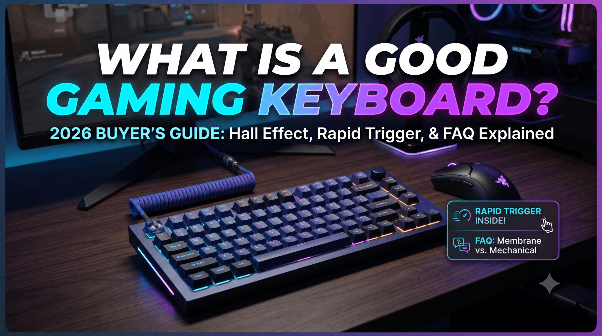 What Makes a Gaming Keyboard Good in 2026? (Switches, Keycaps &amp; Latency Guide)
