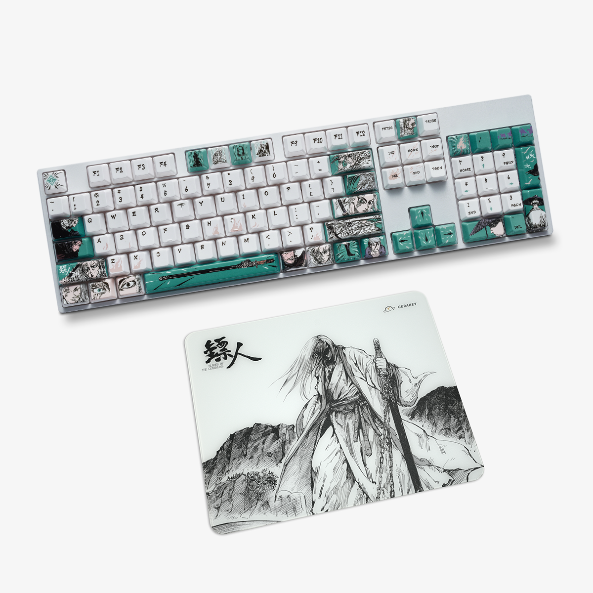 Blades of the Guardians Ceramic Keycap & Glass Mousepad Bundle