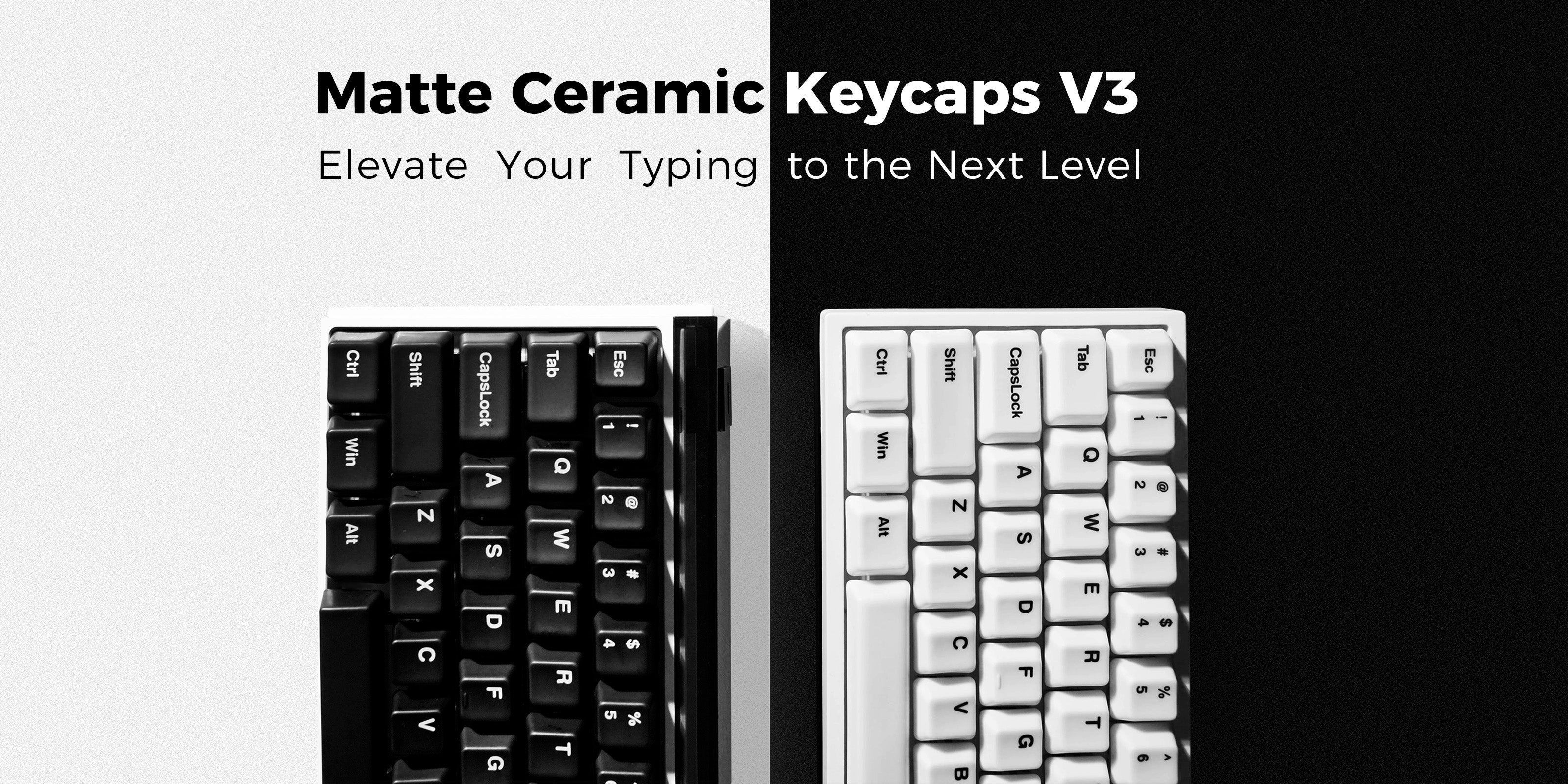 Ceramic Keycap Full Set V3-Matte White