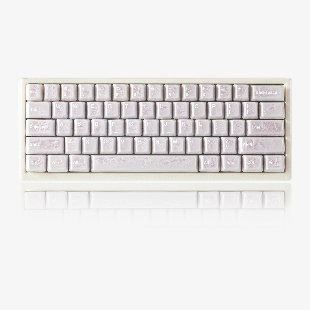 Ceramic Keycap Full Set V2-Pink Ice Crystal