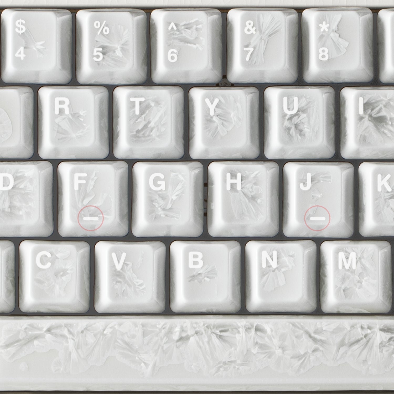 Ceramic Keycap Full Set V2-White Ice Crystal
