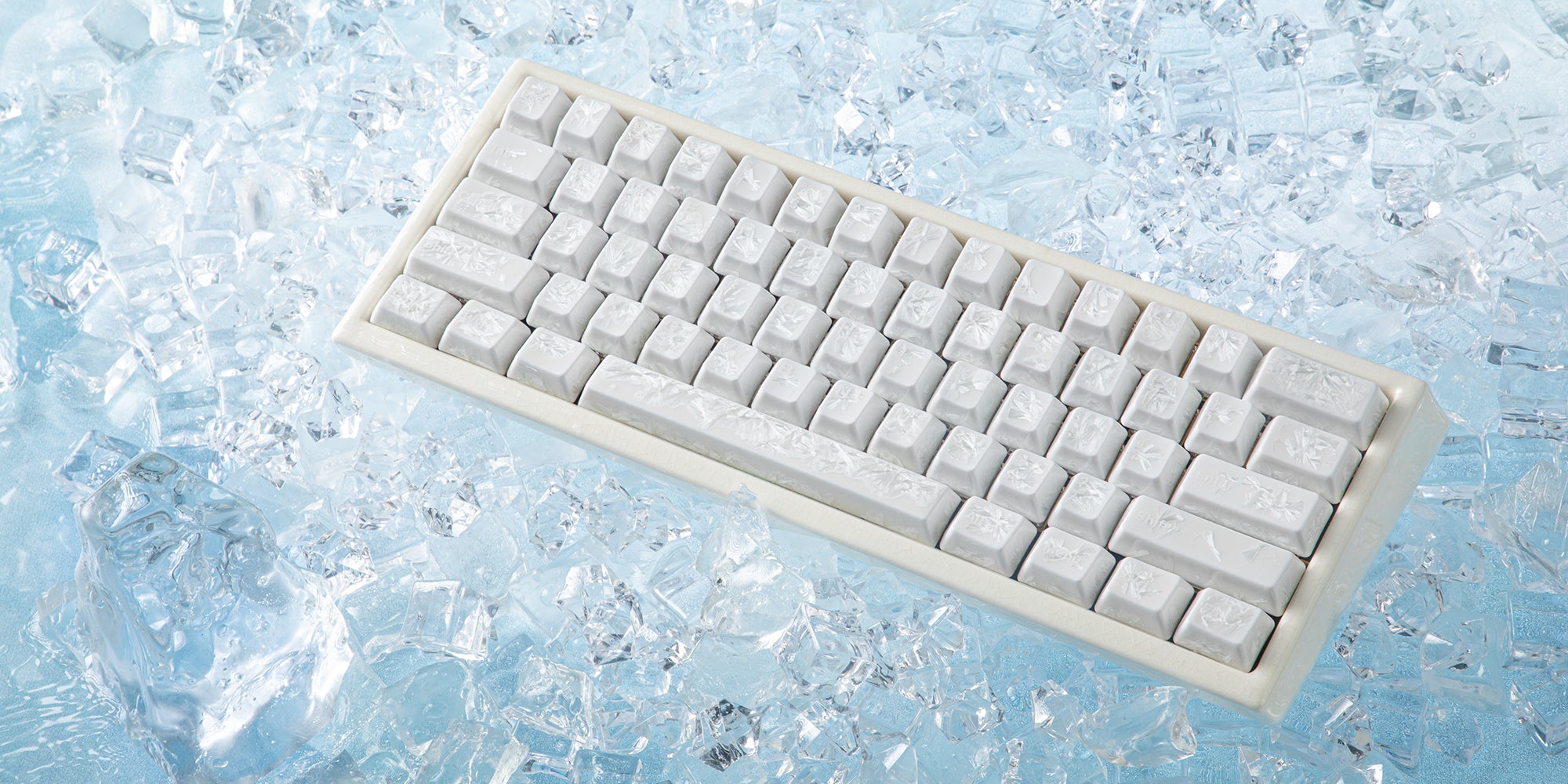 Ceramic Keycap Full Set V2-White Ice Crystal