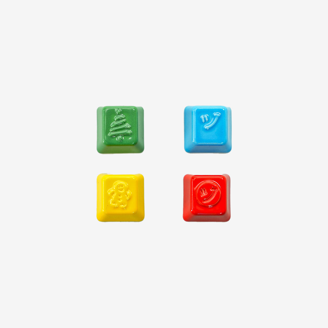 Christmas Keycaps + Lacquer Keycap Switch Tester