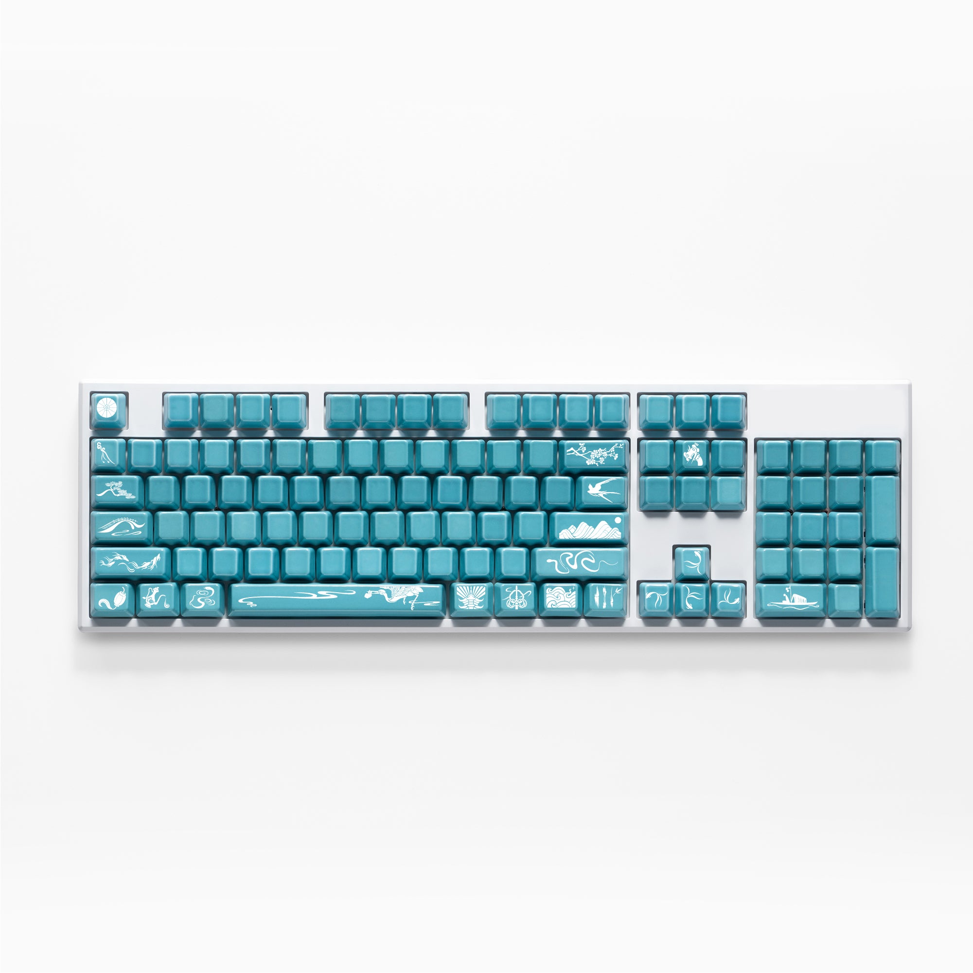 キーボード CERAKEY Keycaps Set A & B Set Year of the Snake Ceramic Artisan Keycap Set