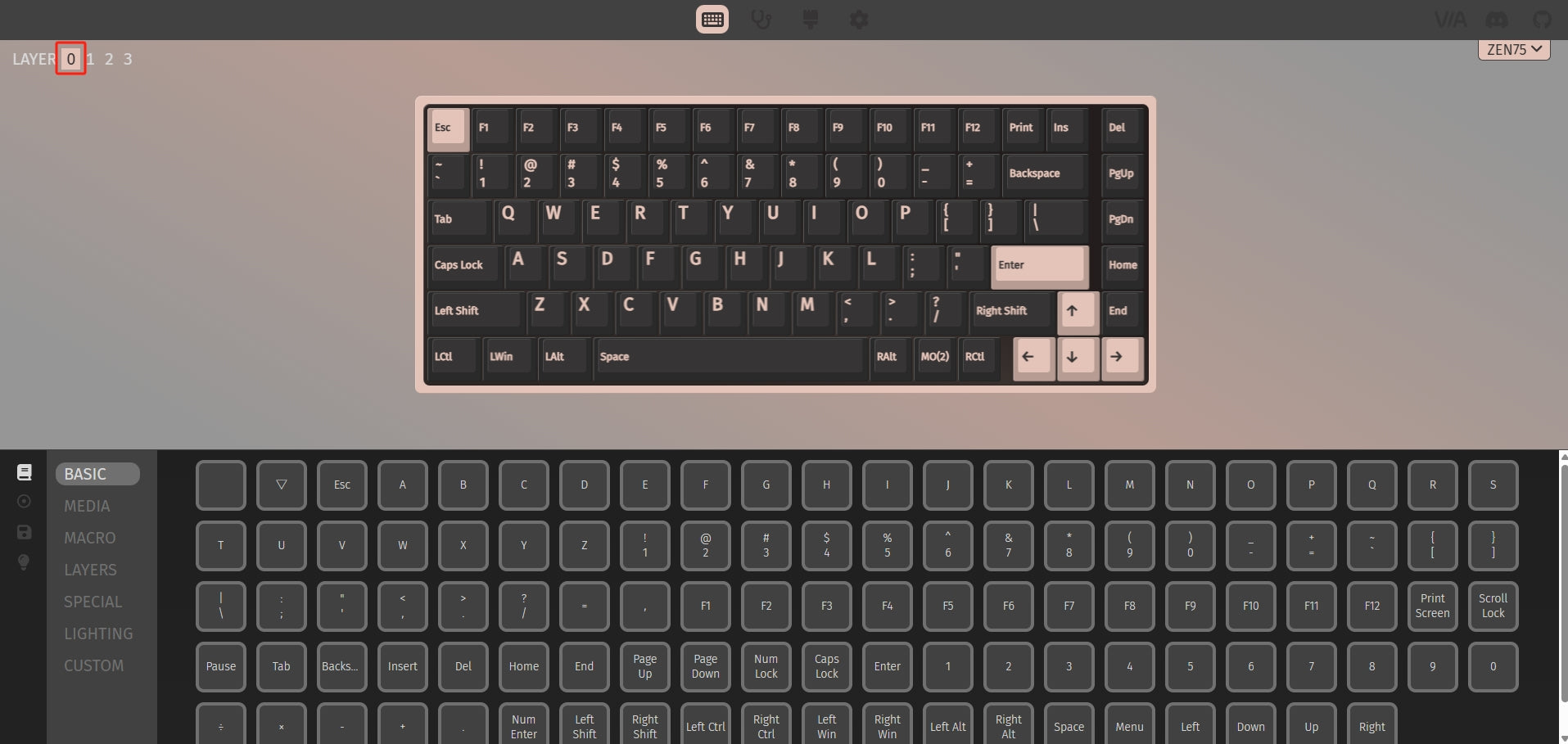 CERAKEY ZEN75 Classic キーボード Matte Black ZEN75_VIA_3.jpg?v=1768274640&