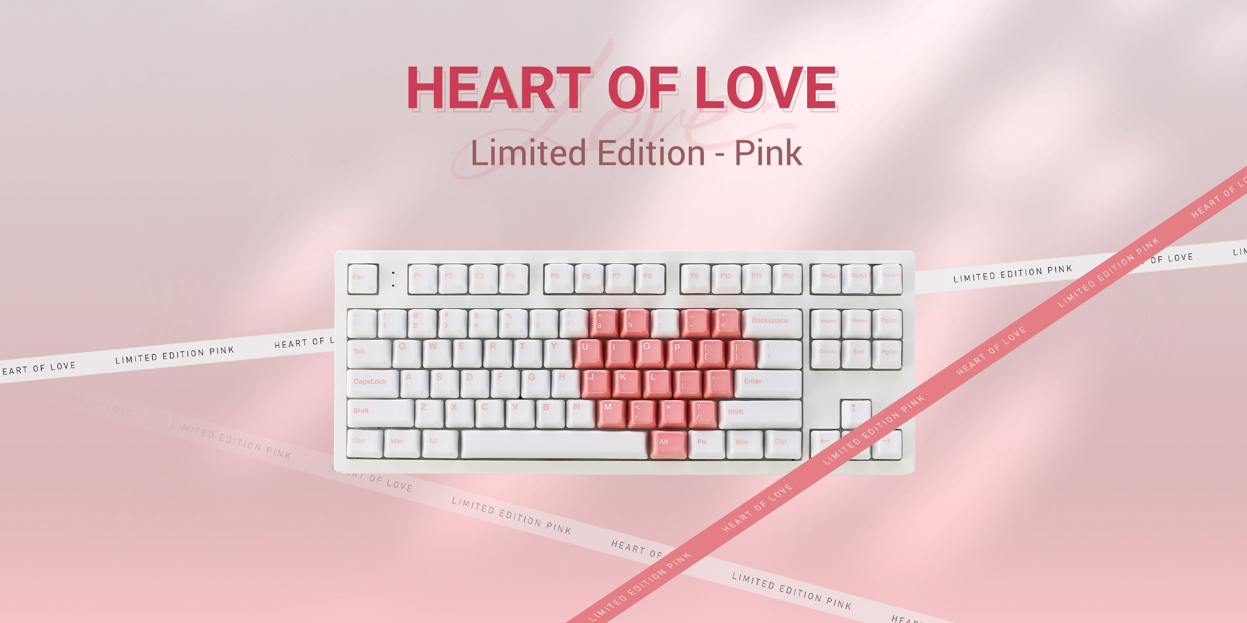 Cerakeys heart of love キーキャップ Heart of Love Ceramic Keycap Set