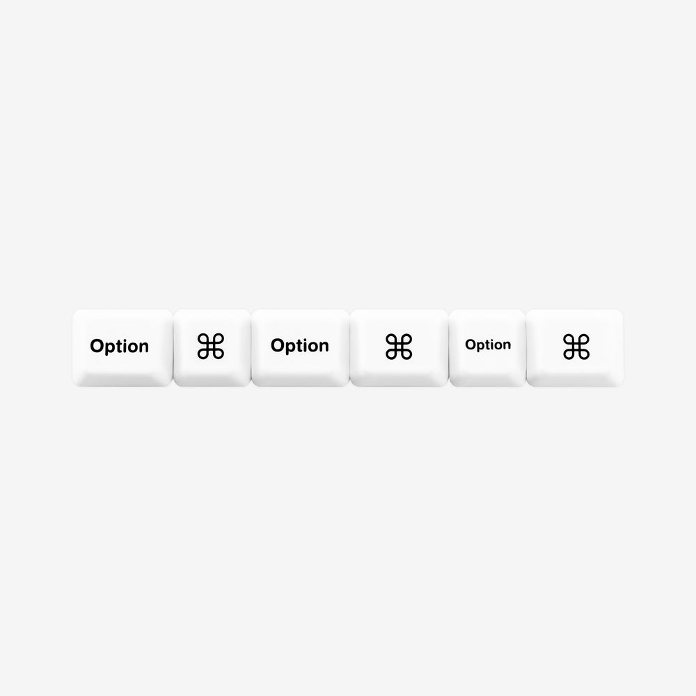 E SET-MAC Command and Option Keycaps