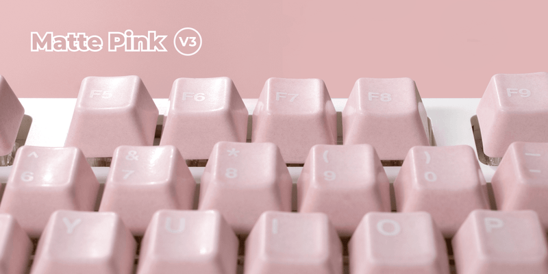 Ceramic Keycap Full Set V3-Matte Pink