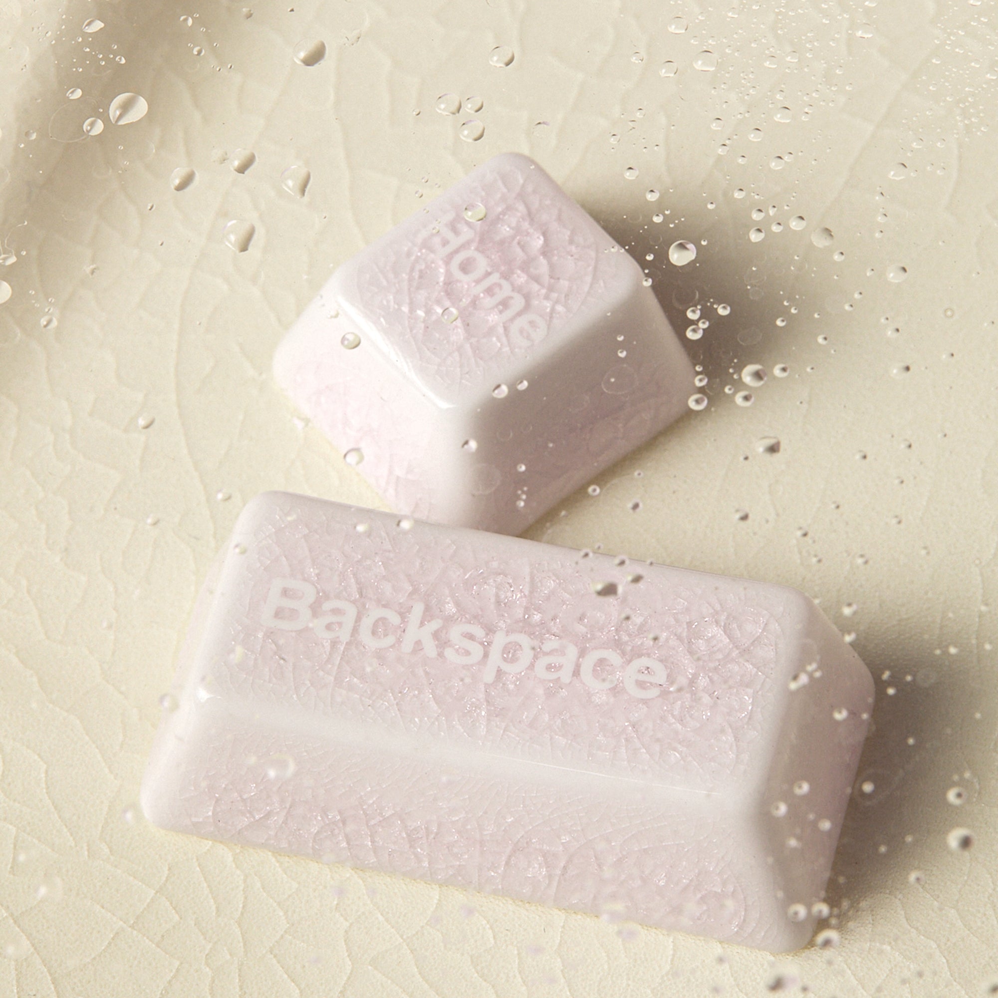 セラミックキーキャップフルセット-ホワイトクレイズ