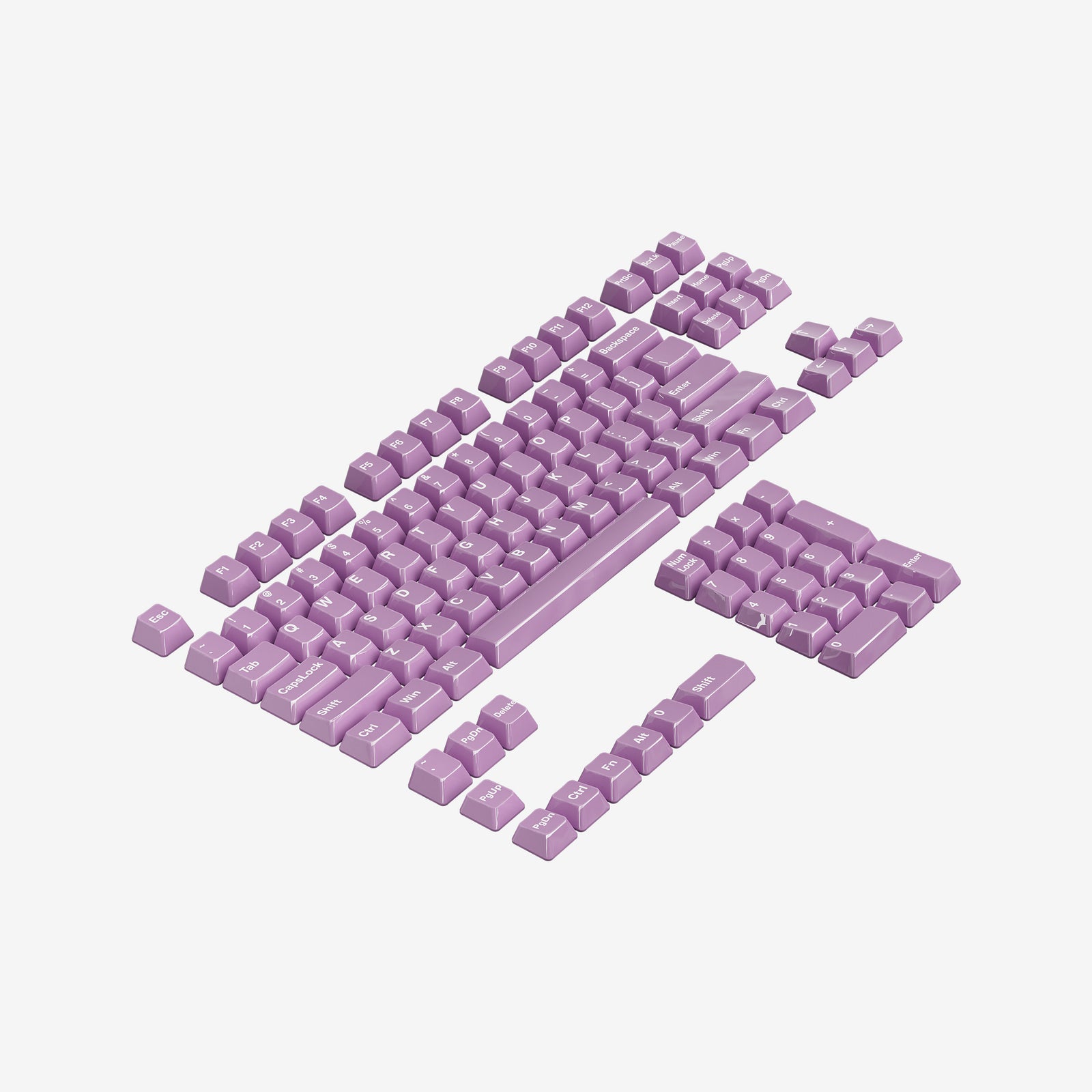 Ceramic Purple Keycaps - Cerakey