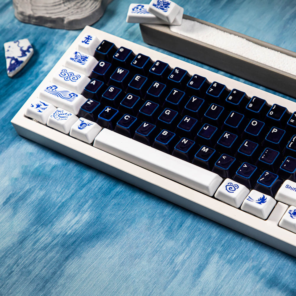 Rounded Ceramic Keycaps Ceramic Artisan Keycaps - Cerakey