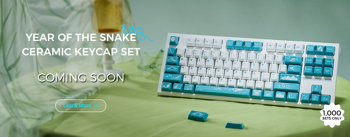 Snake Keycaps Cerakey | Keycaps e Teclados de Cerâmica | Compre Keycaps Personalizados