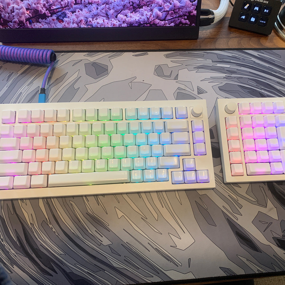 Cermic Keys Cerakey White Ceramic Keycaps Set