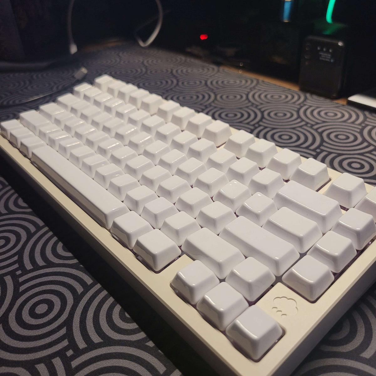 Cermic Keys Cerakey White Ceramic Keycaps Set – 114 Keys